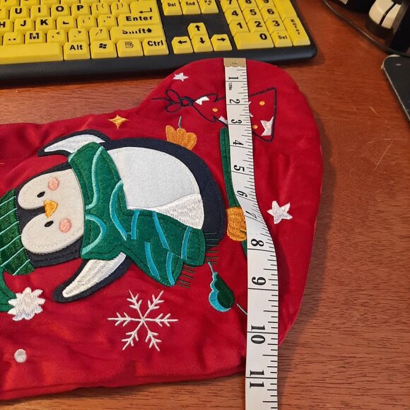 NEW ! Christmas Stocking Bird Christmas Party Decorations Red Colorful 21 Inch - Picture 5 of 5